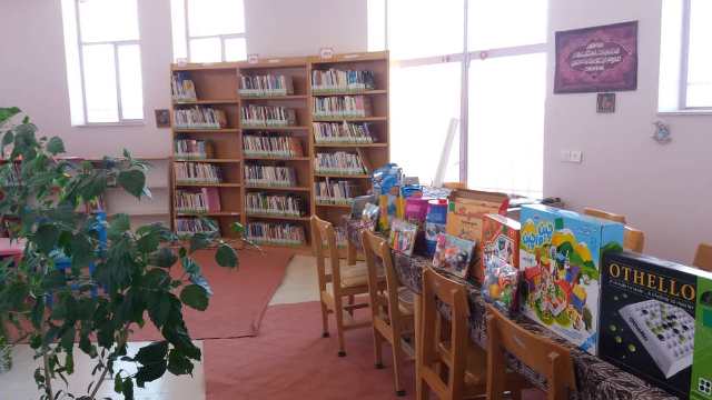 بخش کودک و اسباب بازی های کتابخانه
